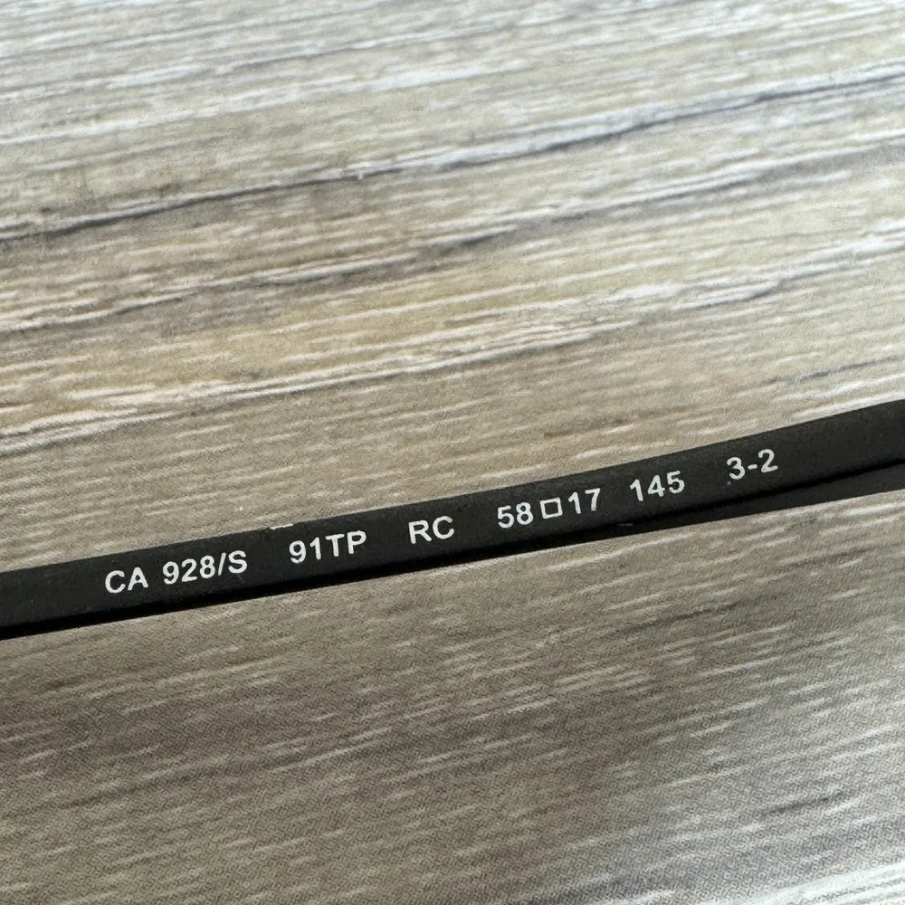 Carrera Sunglasses Mens 58-17-145 Black Metal Frames Only by Safilo‎ CA 928/S